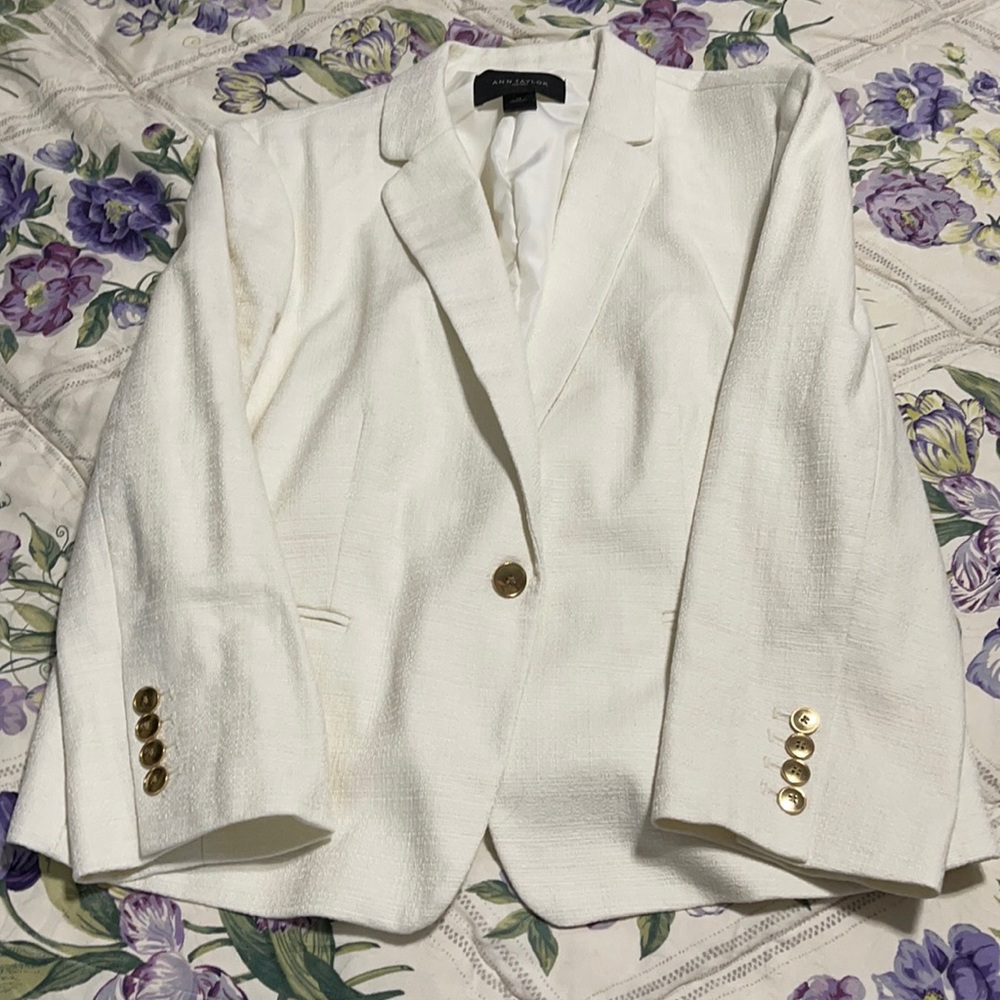 NWOT Ann Taylor Factory Cream Jacket